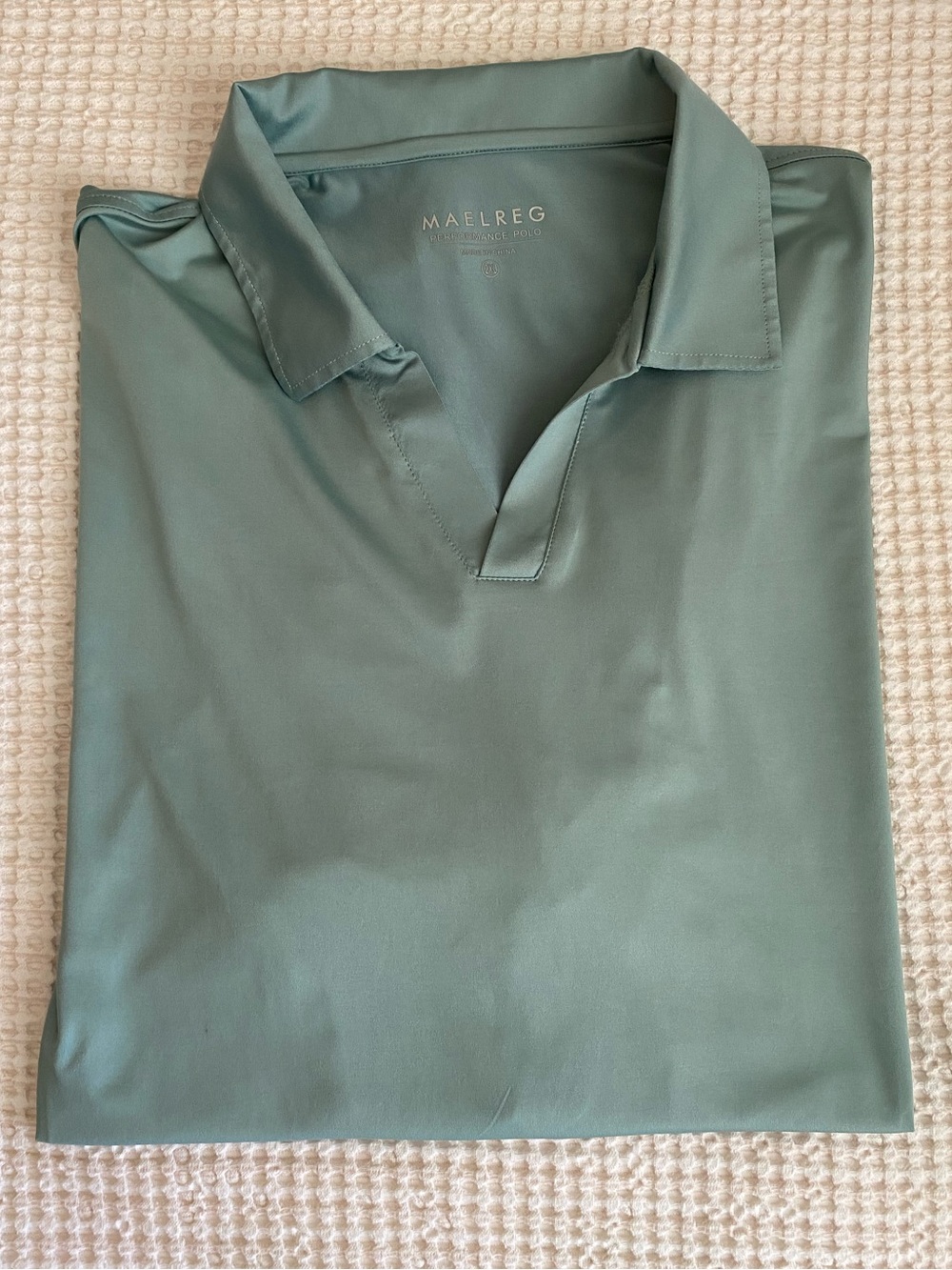 MAELREG Performance Golf Polo in Green - 2XL